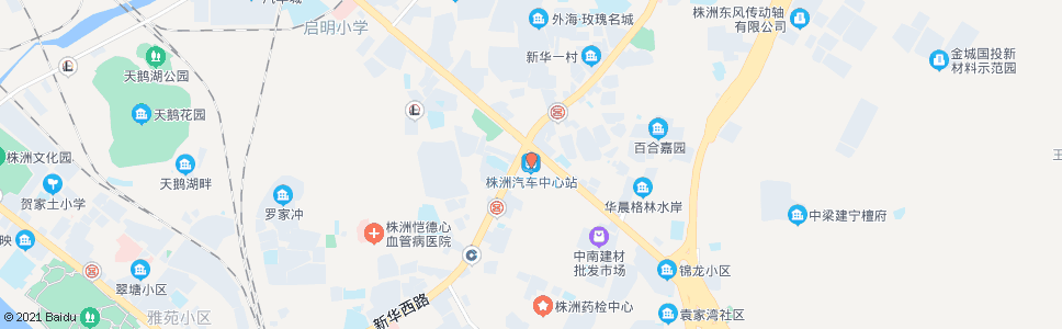 株洲红旗广场南口(中心汽车站)_公交站地图_株洲公交_妙搜公交查询2024