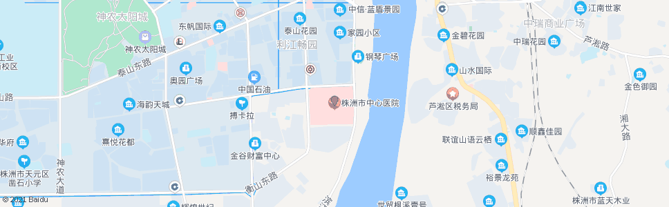 株洲中心医院北_公交站地图_株洲公交_妙搜公交查询2024