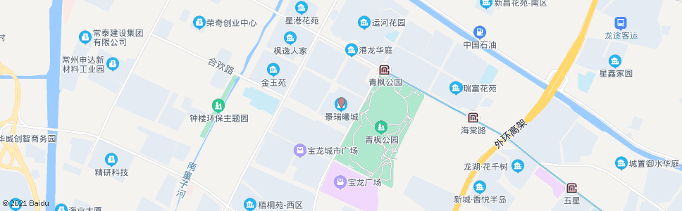 常州星港路茶花路(景瑞曦城)_公交站地图_常州公交_妙搜公交查询2024