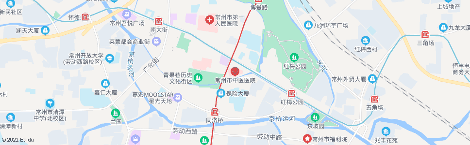 常州和平路延陵路(中医院)_公交站地图_常州公交_妙搜公交查询2024