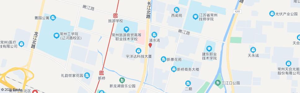 常州长江路红河路(戴墅桥)_公交站地图_常州公交_妙搜公交查询2024