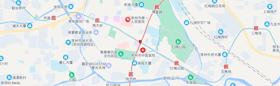 常州和平路延陵路(文化宫)_公交站地图_常州公交_妙搜公交查询2024