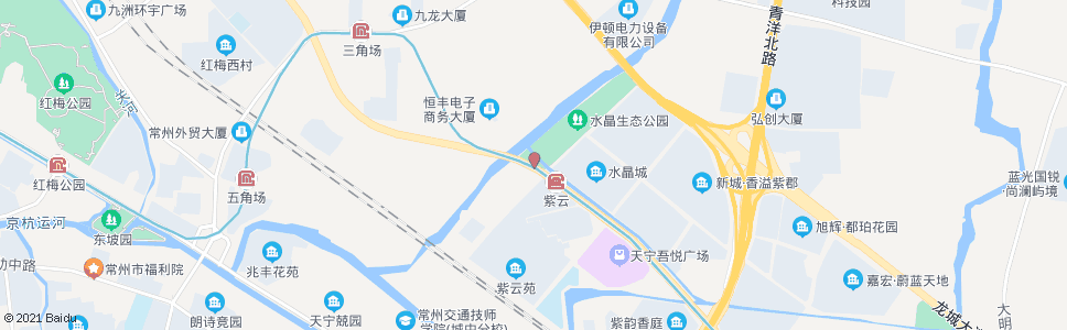 常州东方路横塘河路_公交站地图_常州公交_妙搜公交查询2024