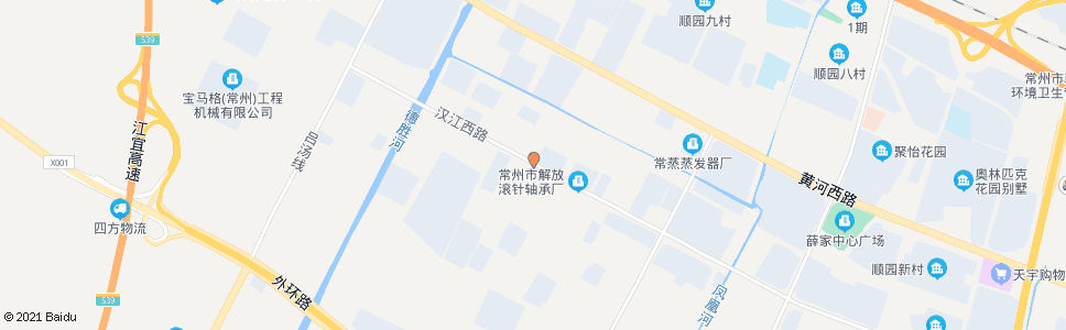 常州汉江西路(新冶路)_公交站地图_常州公交_妙搜公交查询2024