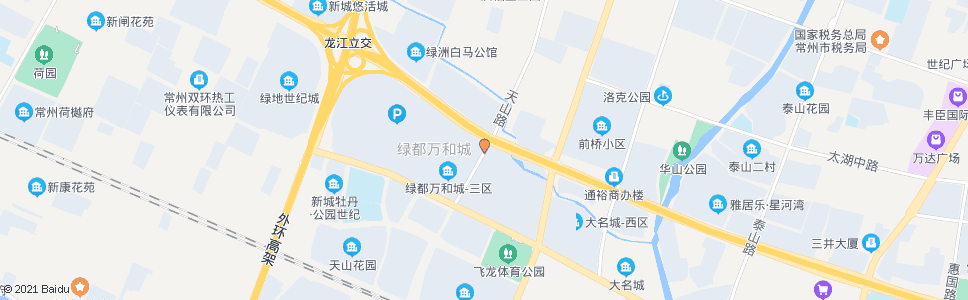 常州天山路龙城大道_公交站地图_常州公交_妙搜公交查询2024