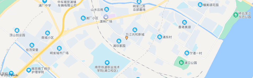 南京浦欣家园_公交站地图_南京公交_妙搜公交查询2024