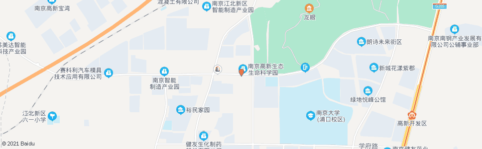 南京龙山南路高科十路_公交站地图_南京公交_妙搜公交查询2024