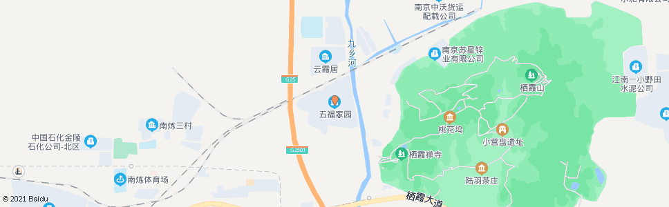 南京栖霞(五福家园)_公交站地图_南京公交_妙搜公交查询2024