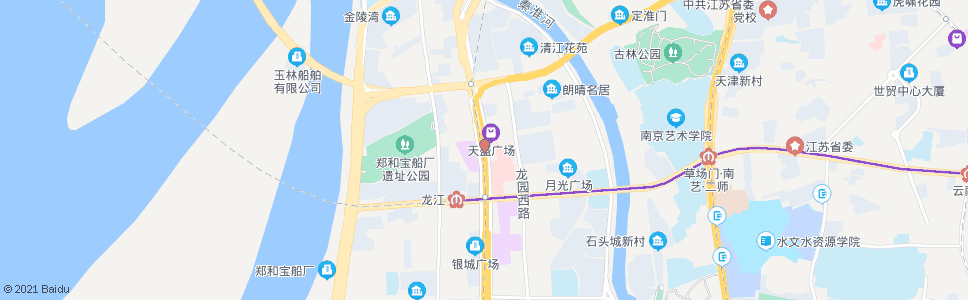 南京江东北路龙园北路_公交站地图_南京公交_妙搜公交查询2024