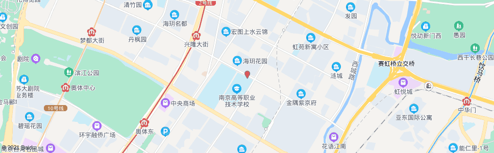 南京兴隆大街黄山路(南京高等职业技术学校北门)_公交站地图_南京公交_妙搜公交查询2024