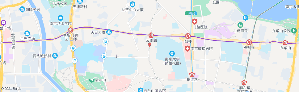 南京上海路北京西路_公交站地图_南京公交_妙搜公交查询2024