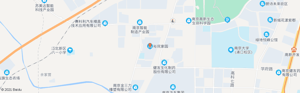 南京裕民家园_公交站地图_南京公交_妙搜公交查询2024