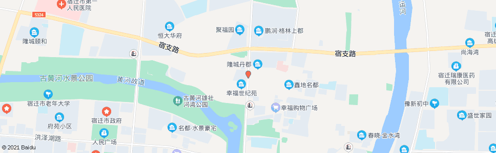 宿迁金谷花园_公交站地图_宿迁公交_妙搜公交查询2024