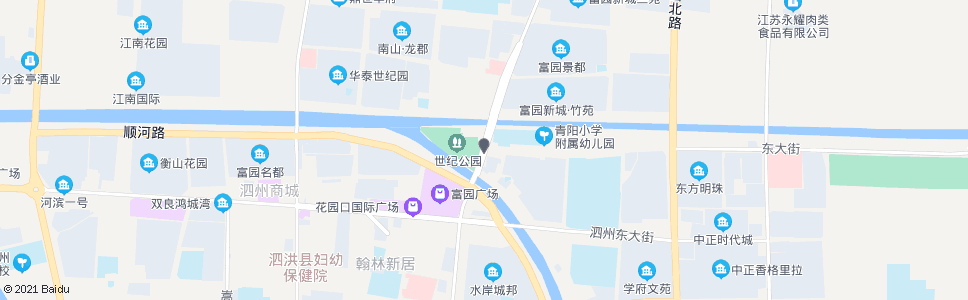 宿迁世纪公园_公交站地图_宿迁公交_妙搜公交查询2024