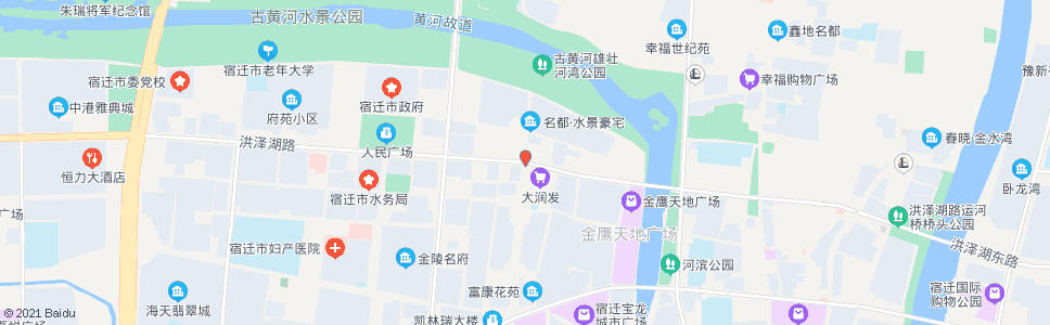 宿迁大润发超市_公交站地图_宿迁公交_妙搜公交查询2024