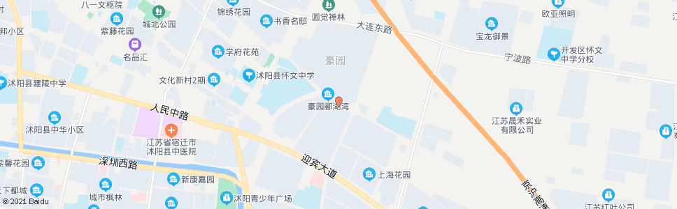 宿迁浙江商城北门_公交站地图_宿迁公交_妙搜公交查询2024