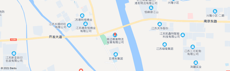 宿迁粮食城_公交站地图_宿迁公交_妙搜公交查询2024