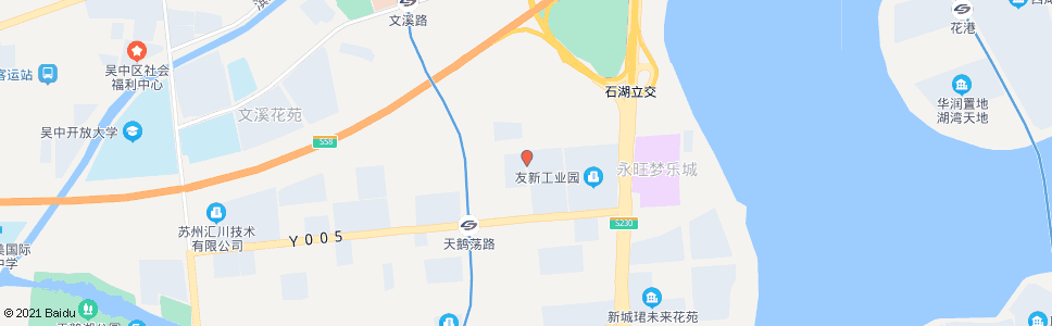 苏州友翔路溪霞路西_公交站地图_苏州公交_妙搜公交查询2024