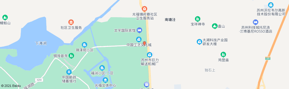 苏州中国工艺文化城(北沟村)_公交站地图_苏州公交_妙搜公交查询2024