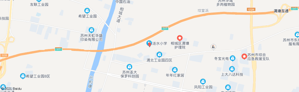 苏州涟水小学_公交站地图_苏州公交_妙搜公交查询2025