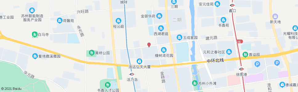 苏州建元路金砖路西_公交站地图_苏州公交_妙搜公交查询2024