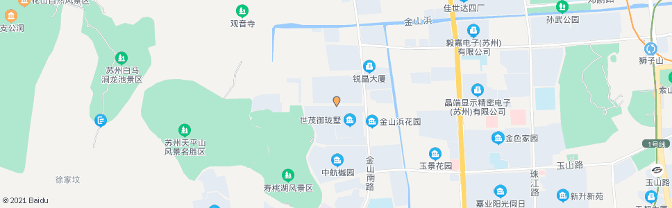 苏州渔洋街金山路西_公交站地图_苏州公交_妙搜公交查询2025