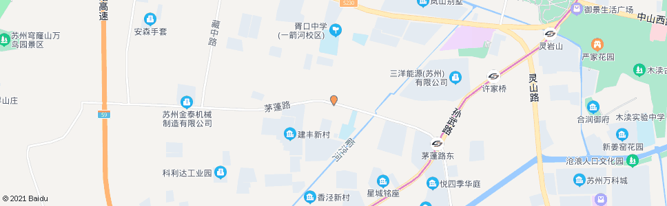 苏州茅蓬路石胥路东_公交站地图_苏州公交_妙搜公交查询2025