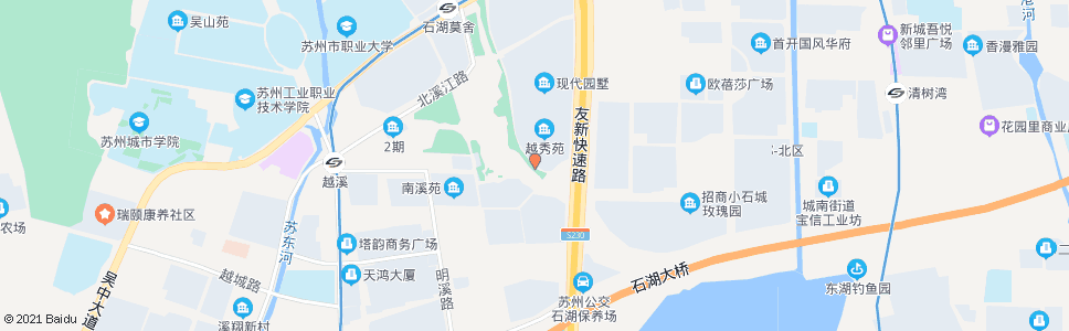 苏州小石湖路苏街西_公交站地图_苏州公交_妙搜公交查询2025