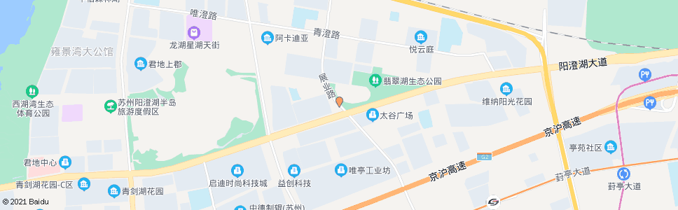 苏州展业路阳澄湖大道北_公交站地图_苏州公交_妙搜公交查询2025