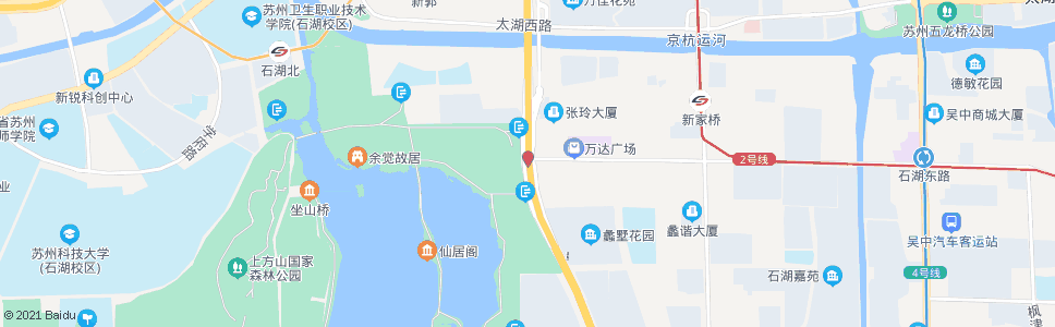 苏州石湖景区东_公交站地图_苏州公交_妙搜公交查询2025