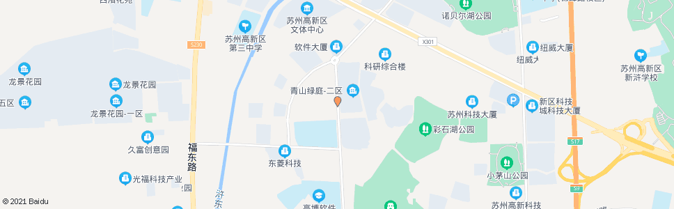 苏州青山路龙山桥_公交站地图_苏州公交_妙搜公交查询2025