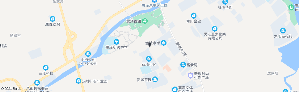 苏州震泽街心公园_公交站地图_苏州公交_妙搜公交查询2025