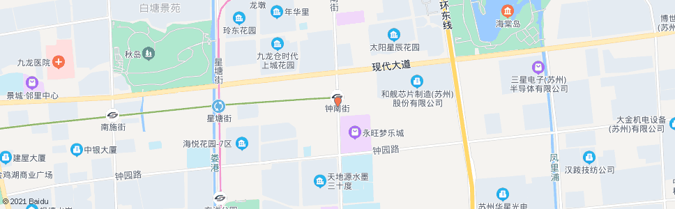 苏州钟南街首末站南_公交站地图_苏州公交_妙搜公交查询2025