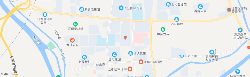 扬州建盈国际城(黄山路)_公交站地图_扬州公交_妙搜公交查询2024