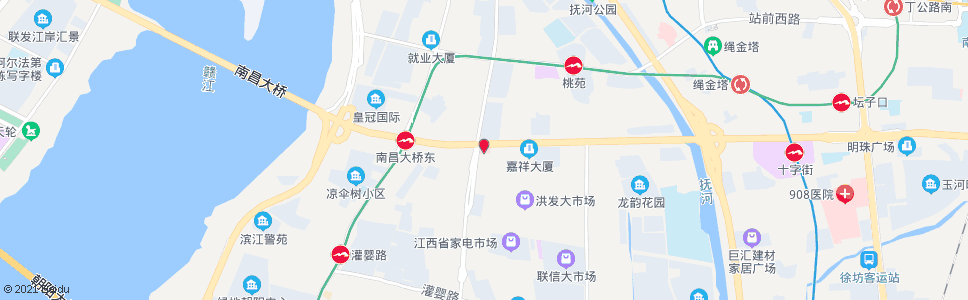 南昌洪城大市场(仁爱妇产医院)_公交站地图_南昌公交_妙搜公交查询2024