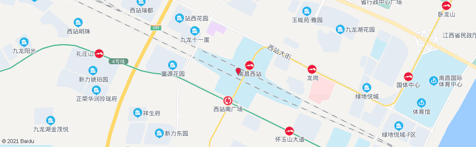 南昌火车站西_公交站地图_南昌公交_妙搜公交查询2024
