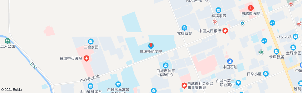 白城师范学院_公交站地图_白城公交_妙搜公交查询2024