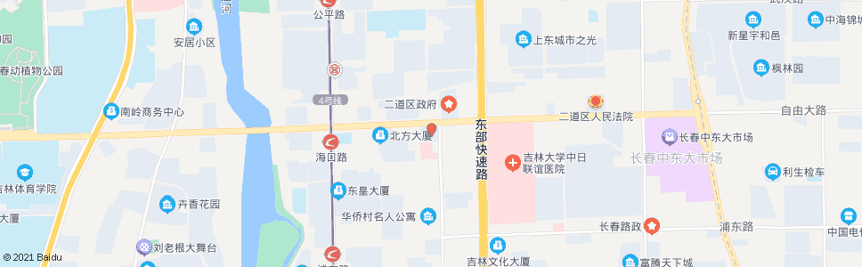 长春深圳街_公交站地图_长春公交_妙搜公交查询2024