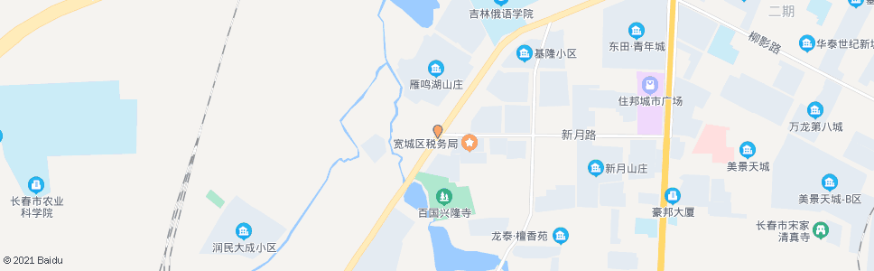 长春西环城路(新月路)_公交站地图_长春公交_妙搜公交查询2024