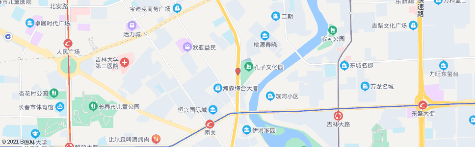 长春东二道街_公交站地图_长春公交_妙搜公交查询2024