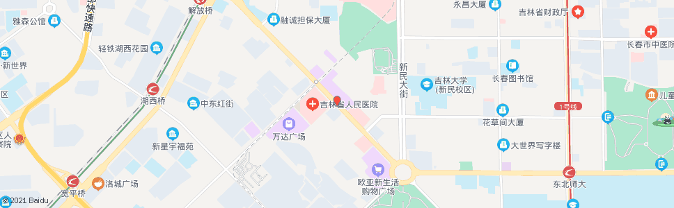 长春百脑汇_公交站地图_长春公交_妙搜公交查询2024