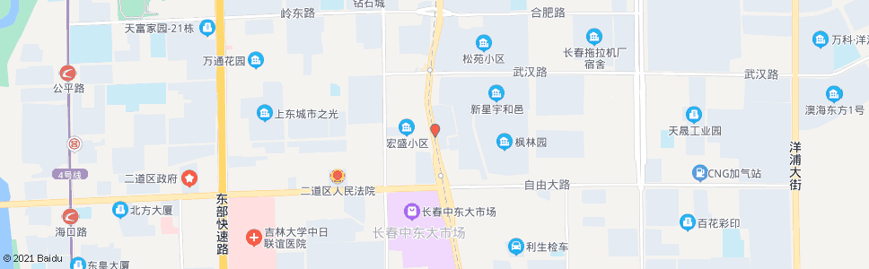 长春经纬路(东环城路)_公交站地图_长春公交_妙搜公交查询2024