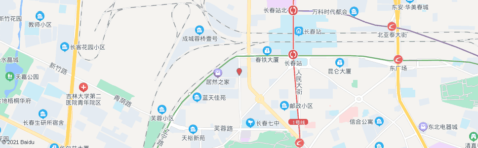 长春西三条(72中)_公交站地图_长春公交_妙搜公交查询2024