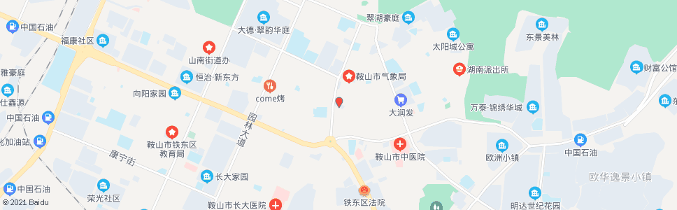 鞍山检察院_公交站地图_鞍山公交_妙搜公交查询2024