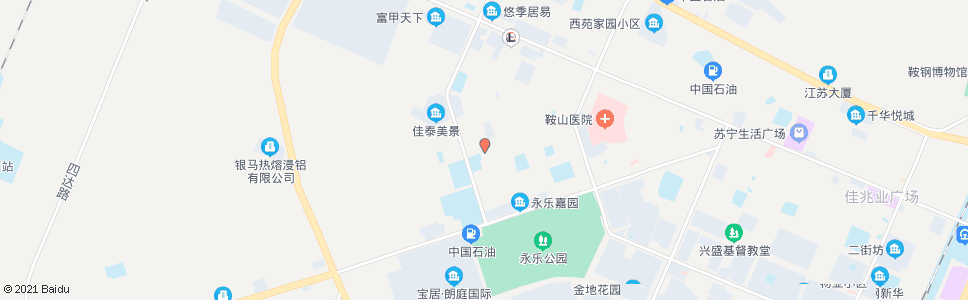 鞍山小西街_公交站地图_鞍山公交_妙搜公交查询2024
