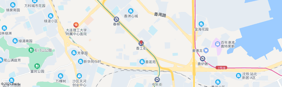 大连香工街地铁站_公交站地图_大连公交_妙搜公交查询2024