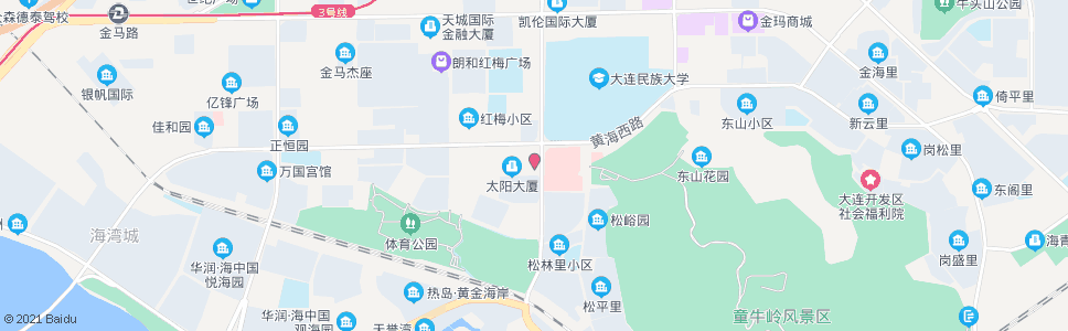 大连民族学院(开发区)_公交站地图_大连公交_妙搜公交查询2024