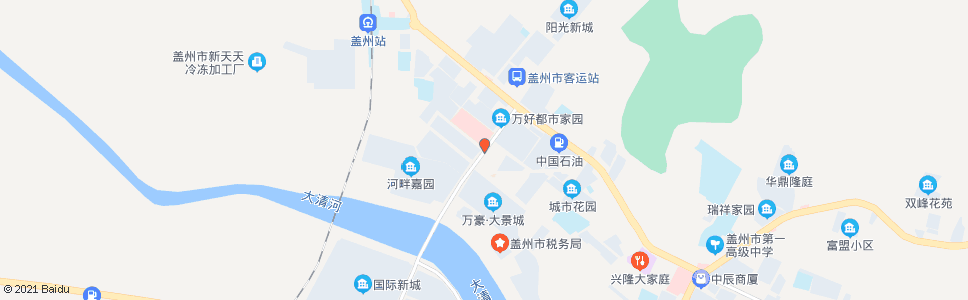 营口家乐福盖州店_公交站地图_营口公交_妙搜公交查询2024