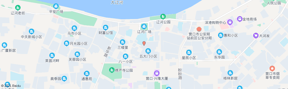 营口红旗小学_公交站地图_营口公交_妙搜公交查询2024