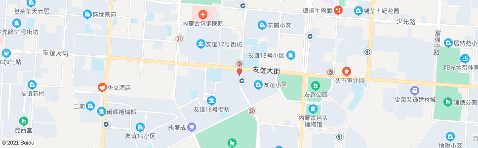 包头骨里香熟食友谊店_公交站地图_包头公交_妙搜公交查询2024